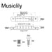 Dimensions of wilkinson m series 52mm2 3 64 inch string spacing pre set wraparound bridge for lp sg junior special style electric guitar mx1818p