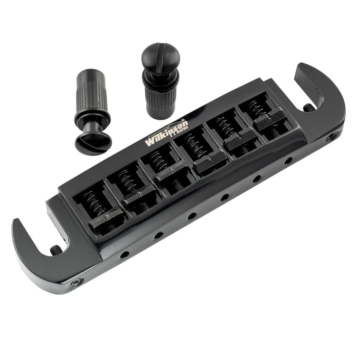 Part of wilkinson m series 52 5mm2 1 16 inch string spacing adjustable pigtail style wraparound bridge for lp sg junior special style electric guitar mx1819p