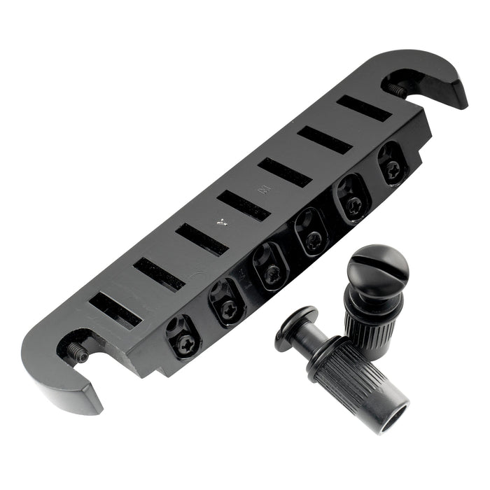 detail of wilkinson m series 52 5mm2 1 16 inch string spacing adjustable pigtail style wraparound bridge for lp sg junior special style electric guitar mx1819p