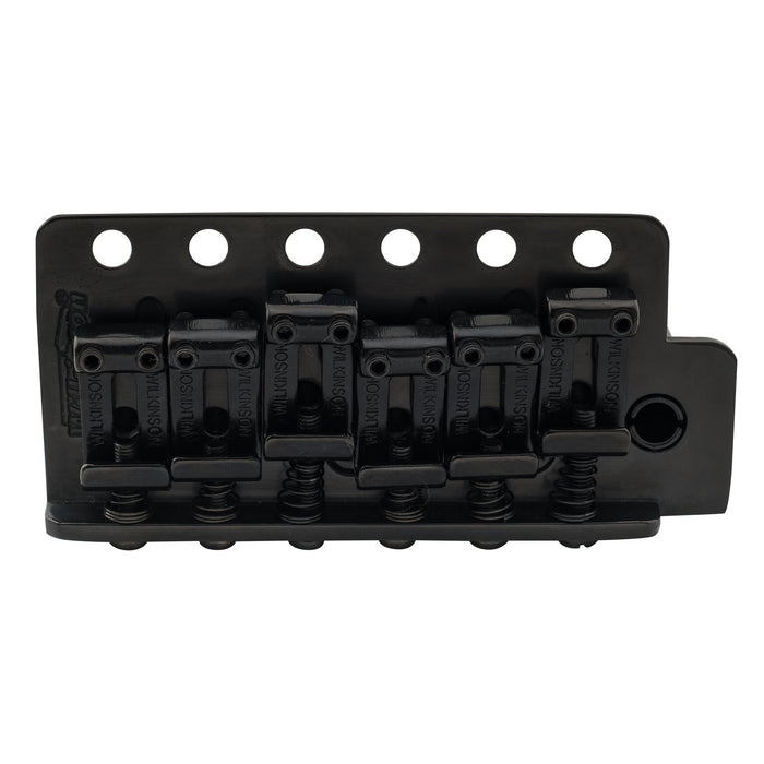 Part of wilkinson wvc sb 54mm2 1 8 inch 6 hole vintage steel saddles guitar tremolo bridge with full solid steel block for usa vintage strat and japan strat style electric guitar mx1831p