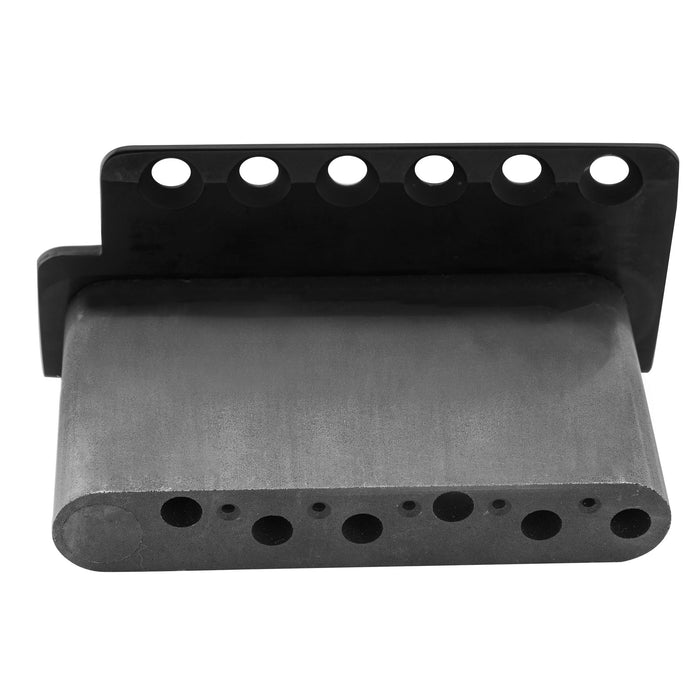 detail of wilkinson wvc sb 54mm2 1 8 inch 6 hole vintage steel saddles guitar tremolo bridge with full solid steel block for usa vintage strat and japan strat style electric guitar mx1831p