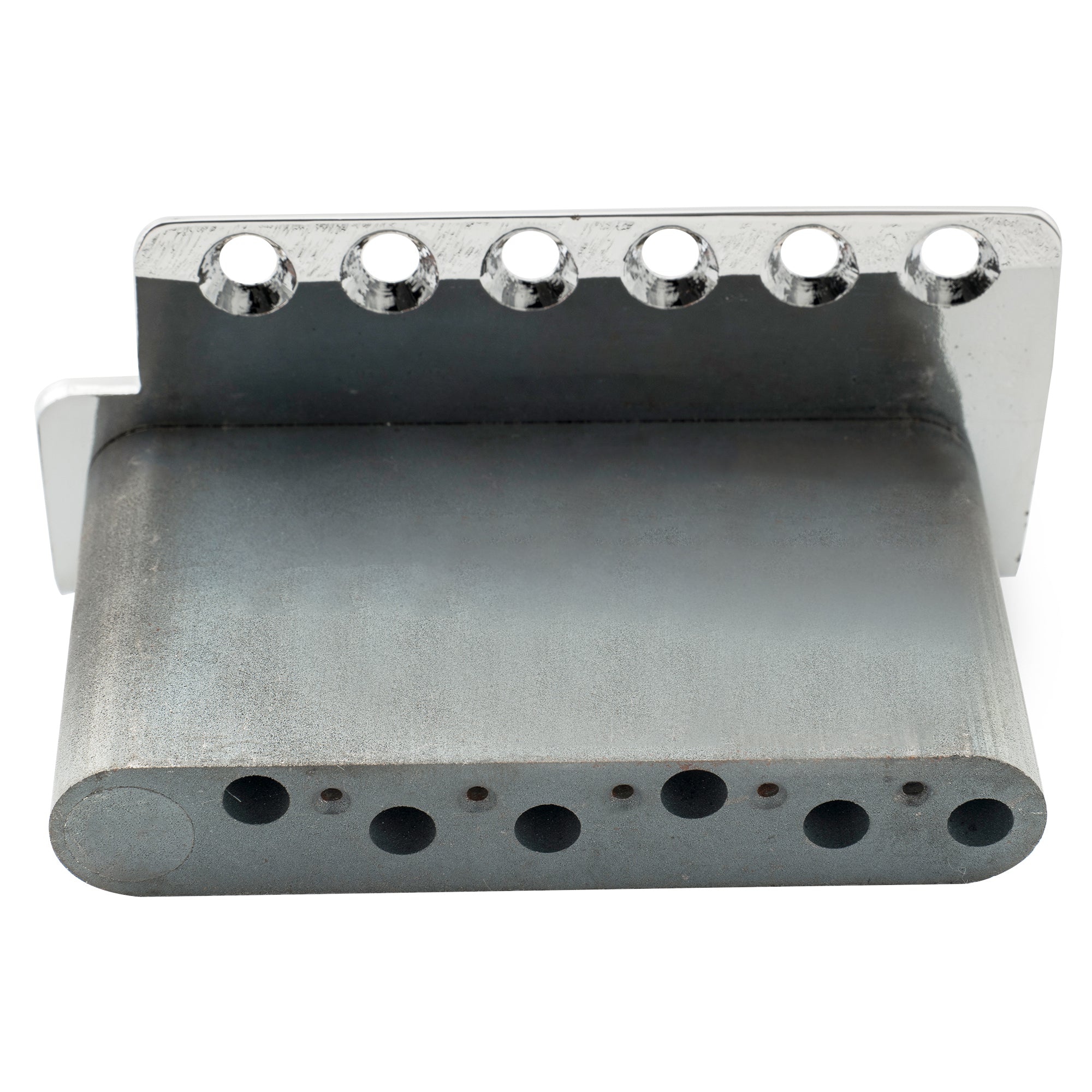 Wilkinson WVC-SB 54 mm (2-1/8 Zoll) 6-Loch Vintage Stahlsättel Gitarren-Tremolo-Brücke mit vollständigem massiven Stahlblock für amerikanische Vintage-Strat- und japanische Strat-Style-Elektric-Gitarren