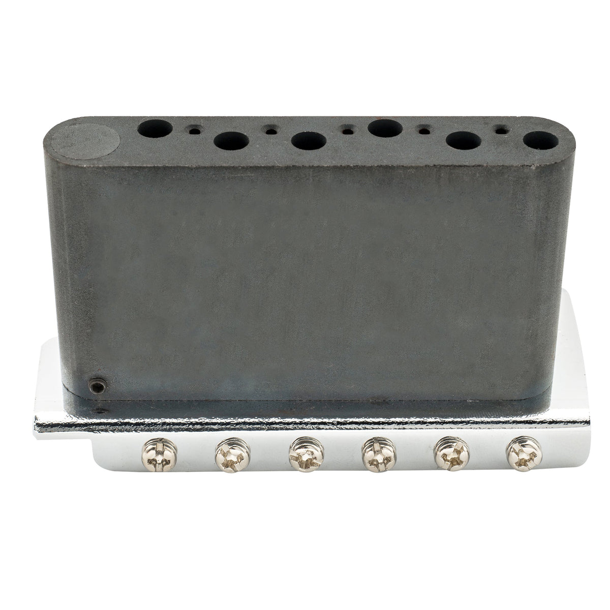 Wilkinson WVC-SB 54 mm (2-1/8 Zoll) 6-Loch Vintage Stahlsättel Gitarren-Tremolo-Brücke mit vollständigem massiven Stahlblock für amerikanische Vintage-Strat- und japanische Strat-Style-Elektric-Gitarren