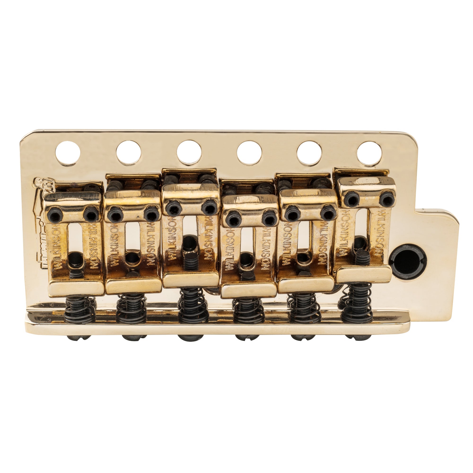 Wilkinson WVC-SB 54 mm (2-1/8 Zoll) 6-Loch Vintage Stahlsättel Gitarren-Tremolo-Brücke mit vollständigem massiven Stahlblock für amerikanische Vintage-Strat- und japanische Strat-Style-Elektric-Gitarren