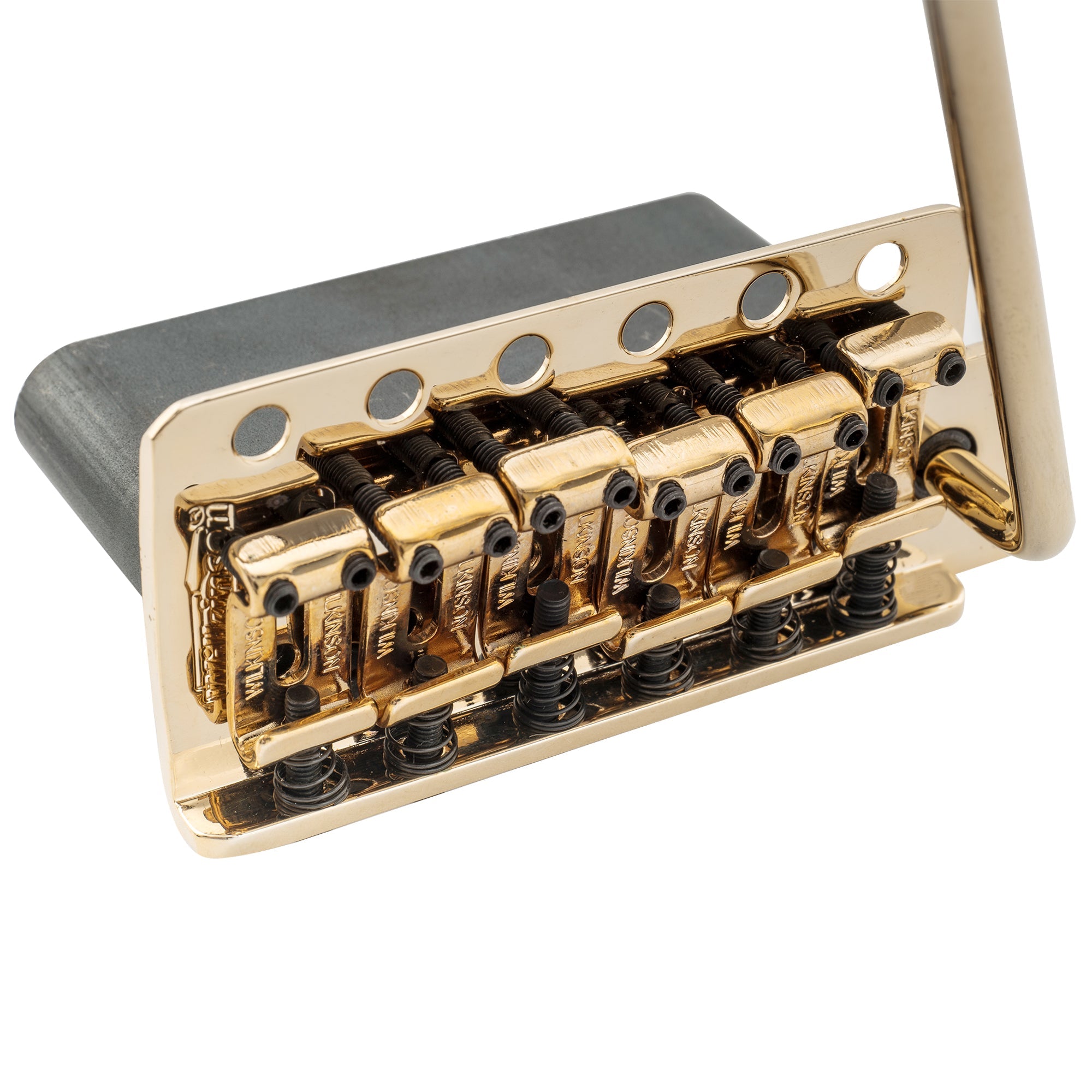 Wilkinson WVC-SB 54 mm (2-1/8 Zoll) 6-Loch Vintage Stahlsättel Gitarren-Tremolo-Brücke mit vollständigem massiven Stahlblock für amerikanische Vintage-Strat- und japanische Strat-Style-Elektric-Gitarren
