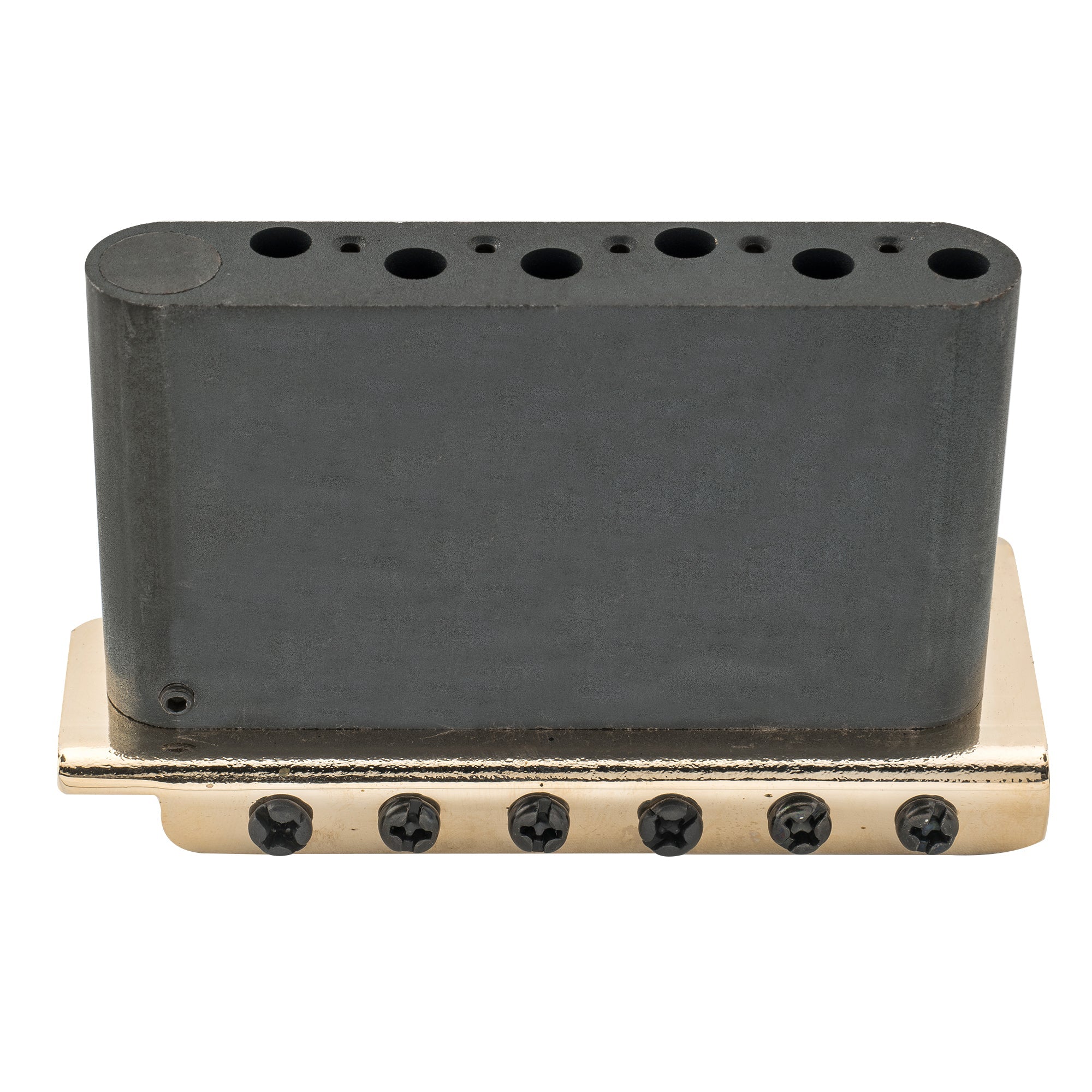 Wilkinson WVC-SB 54 mm (2-1/8 Zoll) 6-Loch Vintage Stahlsättel Gitarren-Tremolo-Brücke mit vollständigem massiven Stahlblock für amerikanische Vintage-Strat- und japanische Strat-Style-Elektric-Gitarren