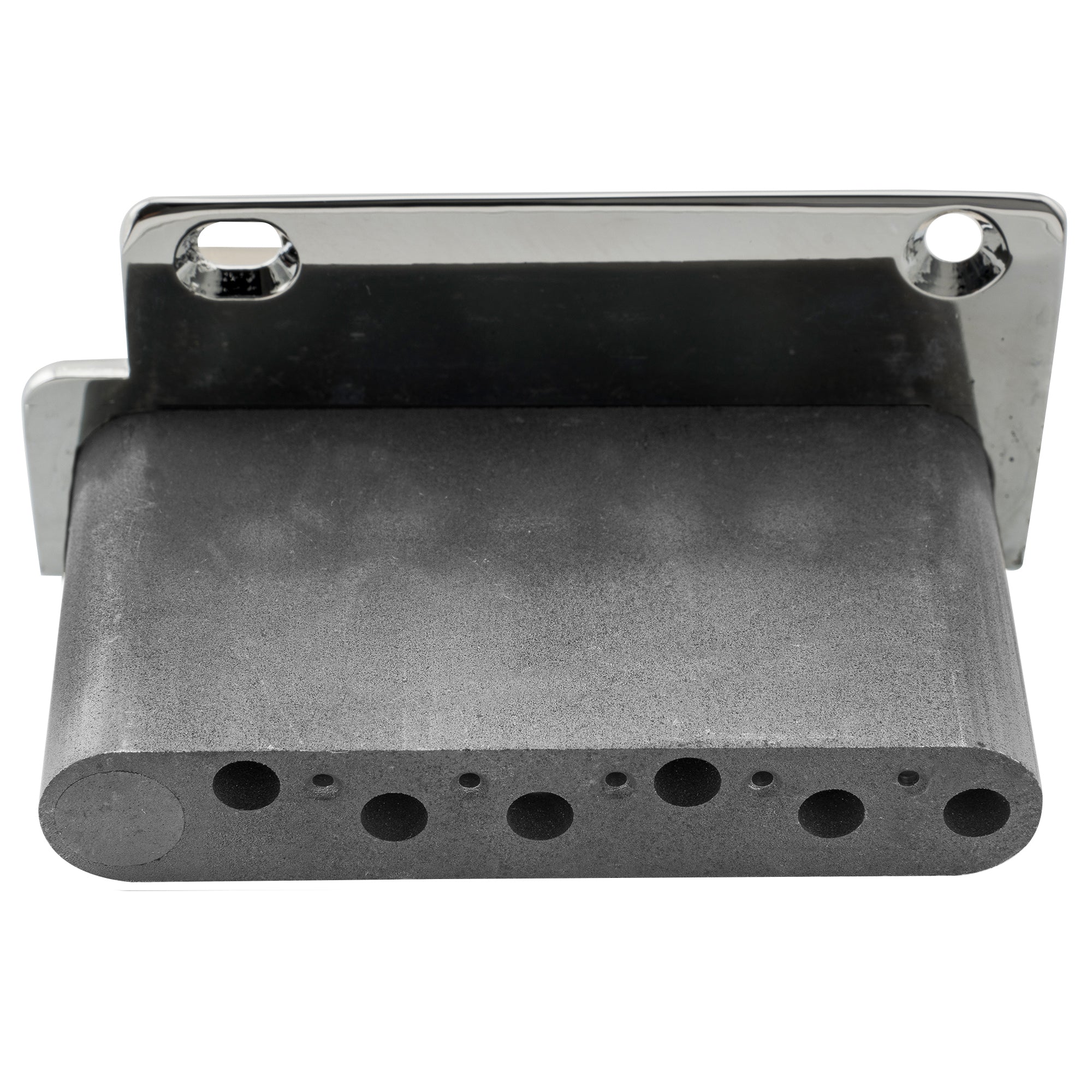 wilkinson wv2 sb 54mm vintage steel saddles 2 point guitar tremolo bridge with full solid steel block for import strat and japan strat guitar mx1832p, nickel