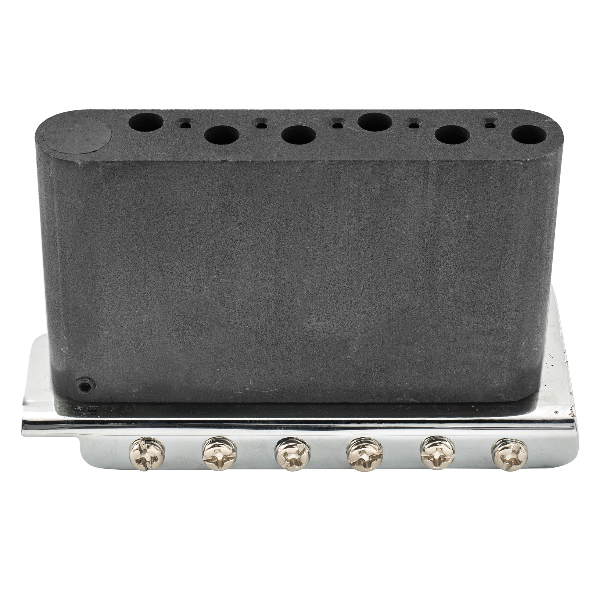 Wilkinson WV2-SB 54mm Vintage Stahlsättel 2-Punkt Gitarren-Tremolo-Brücke mit vollständigem massiven Stahlblock für Import-Strat und Japan-Strat Gitarren