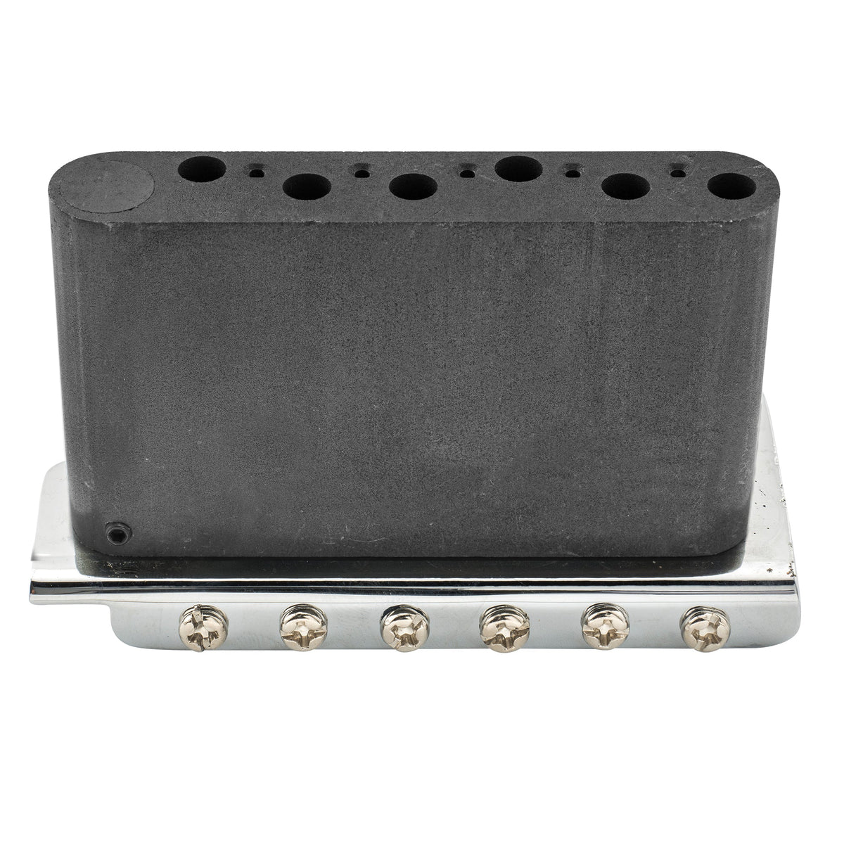 Wilkinson WV2-SB 54mm Vintage Stahlsättel 2-Punkt Gitarren-Tremolo-Brücke mit vollständigem massiven Stahlblock für Import-Strat und Japan-Strat Gitarren