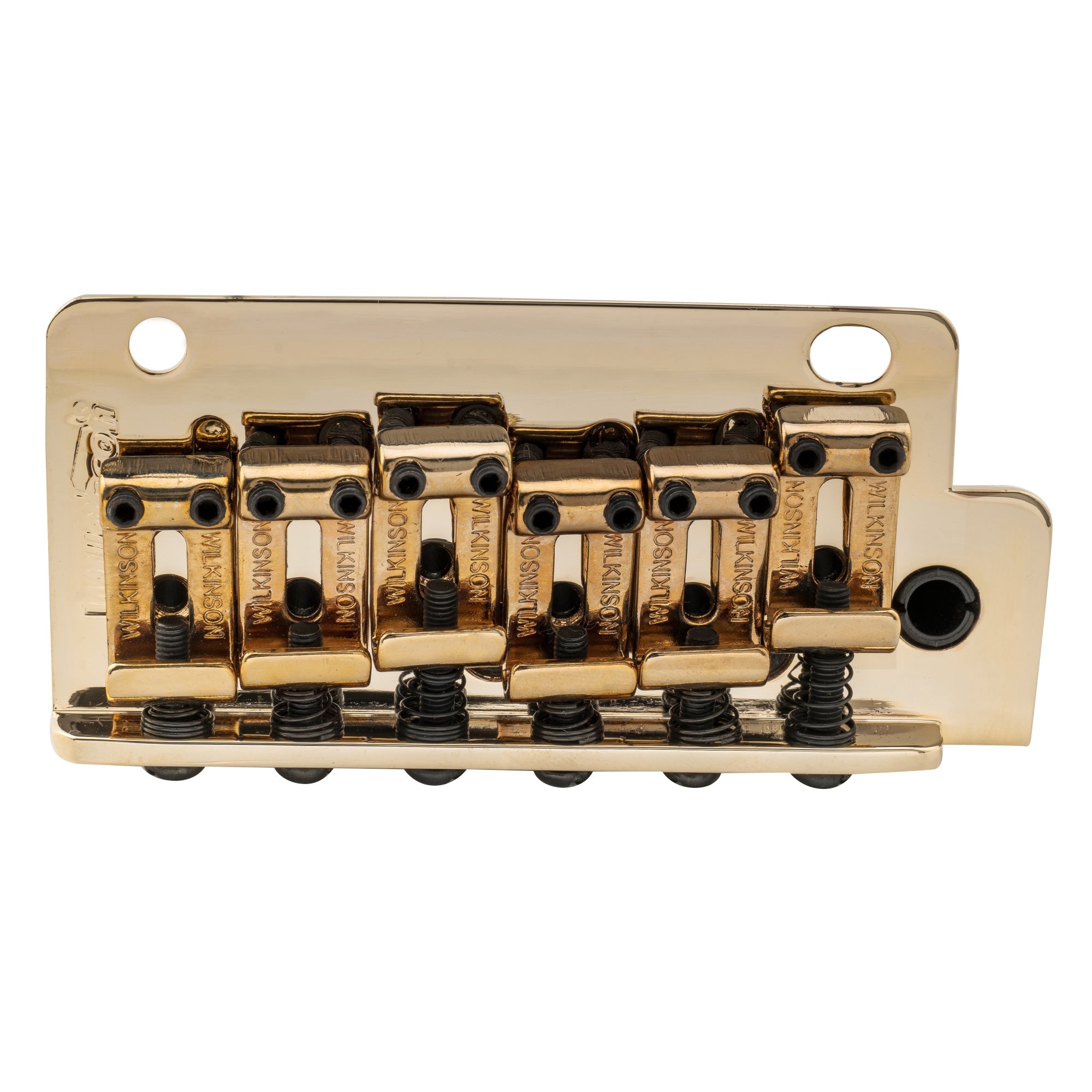Wilkinson WV2-SB 54mm Vintage Stahlsättel 2-Punkt Gitarren-Tremolo-Brücke mit vollständigem massiven Stahlblock für Import-Strat und Japan-Strat Gitarren