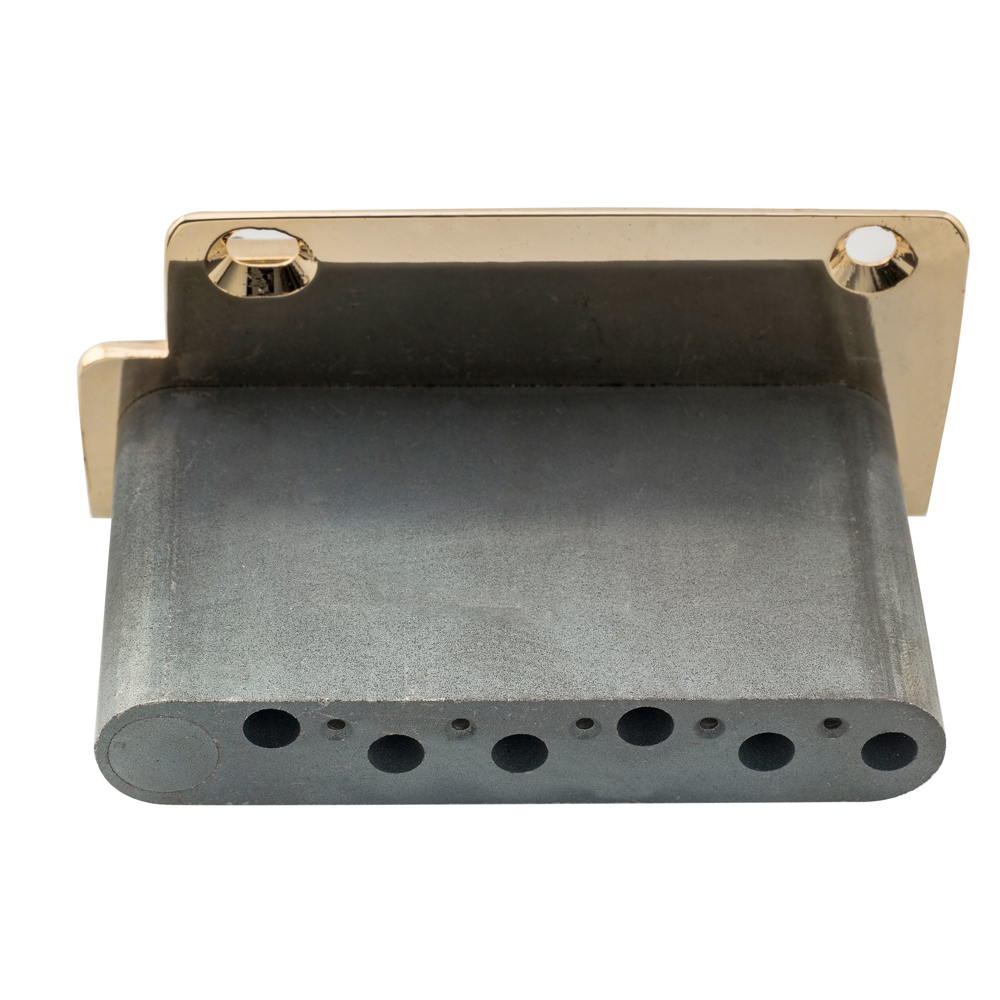 Wilkinson WV2-SB 54mm Vintage Stahlsättel 2-Punkt Gitarren-Tremolo-Brücke mit vollständigem massiven Stahlblock für Import-Strat und Japan-Strat Gitarren