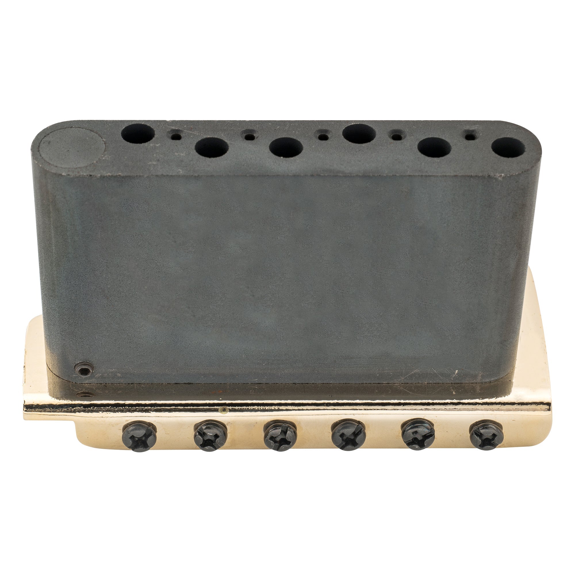 Wilkinson WV2-SB 54mm Vintage Stahlsättel 2-Punkt Gitarren-Tremolo-Brücke mit vollständigem massiven Stahlblock für Import-Strat und Japan-Strat Gitarren