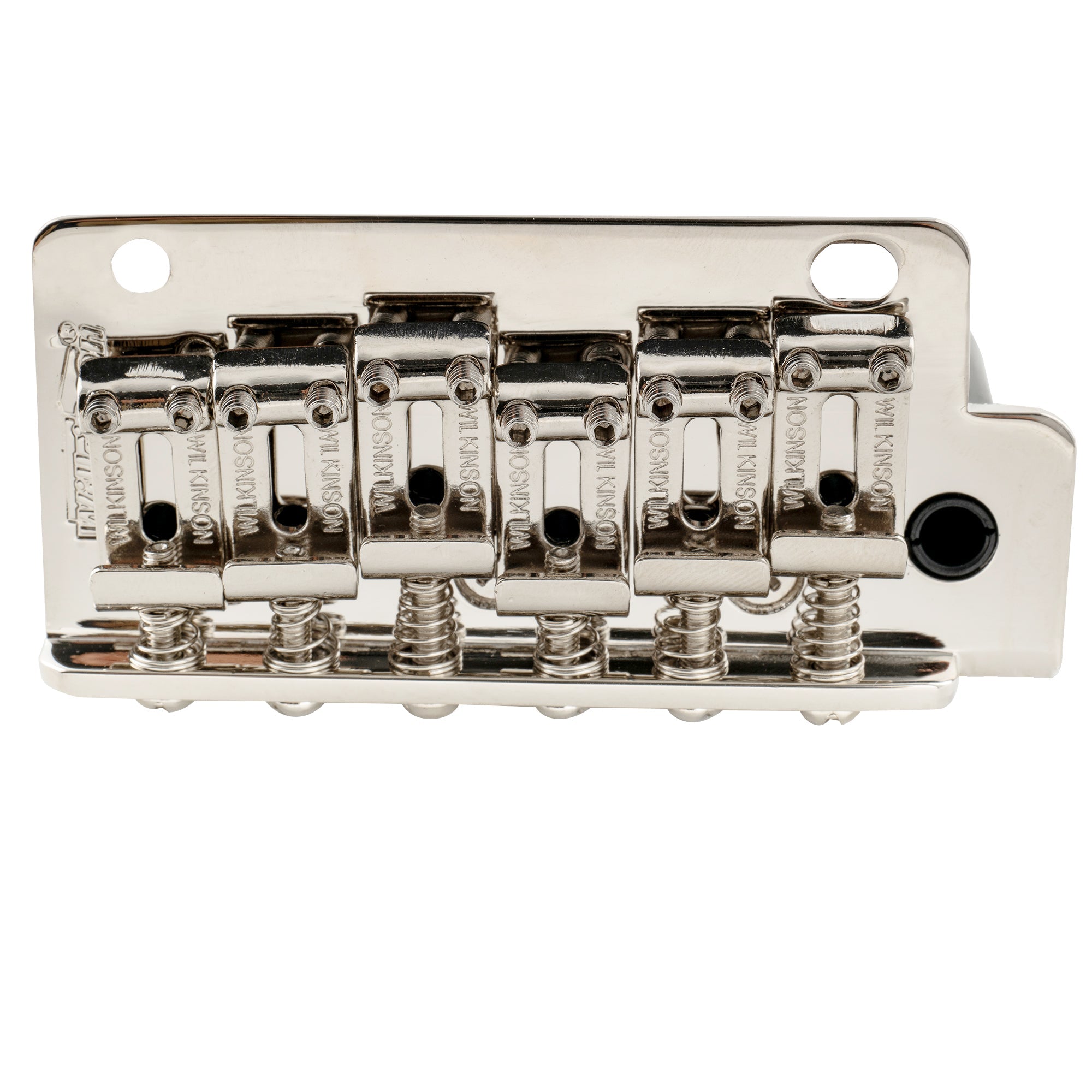 Wilkinson WV2-SB 54mm Vintage Stahlsättel 2-Punkt Gitarren-Tremolo-Brücke mit vollständigem massiven Stahlblock für Import-Strat und Japan-Strat Gitarren