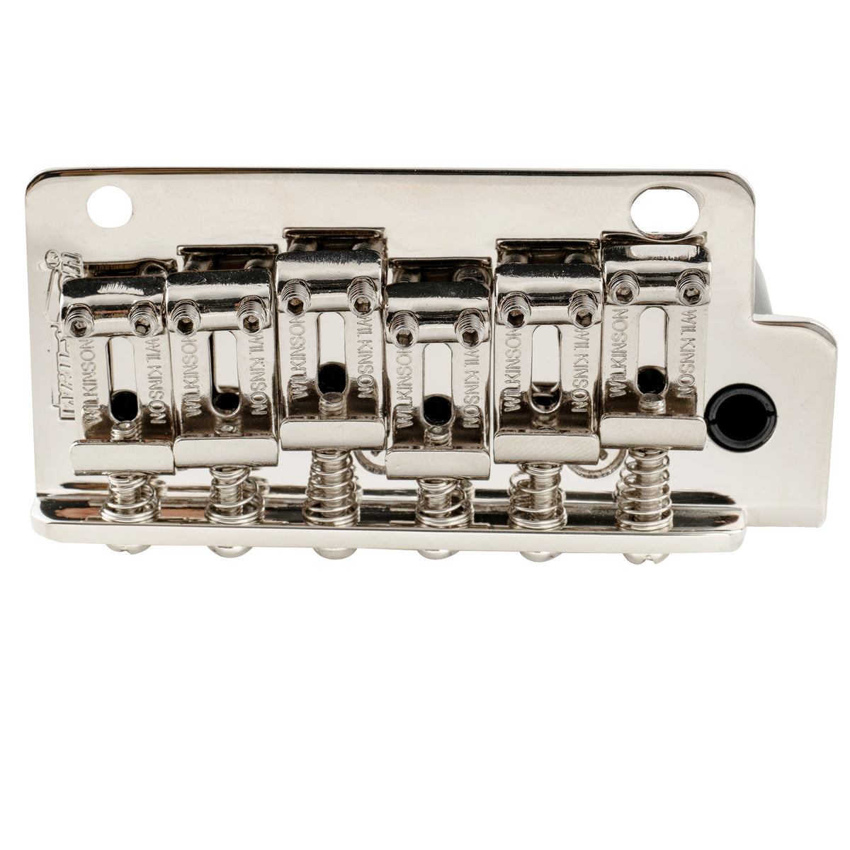 Wilkinson WV2-SB 54mm Vintage Stahlsättel 2-Punkt Gitarren-Tremolo-Brücke mit vollständigem massiven Stahlblock für Import-Strat und Japan-Strat Gitarren