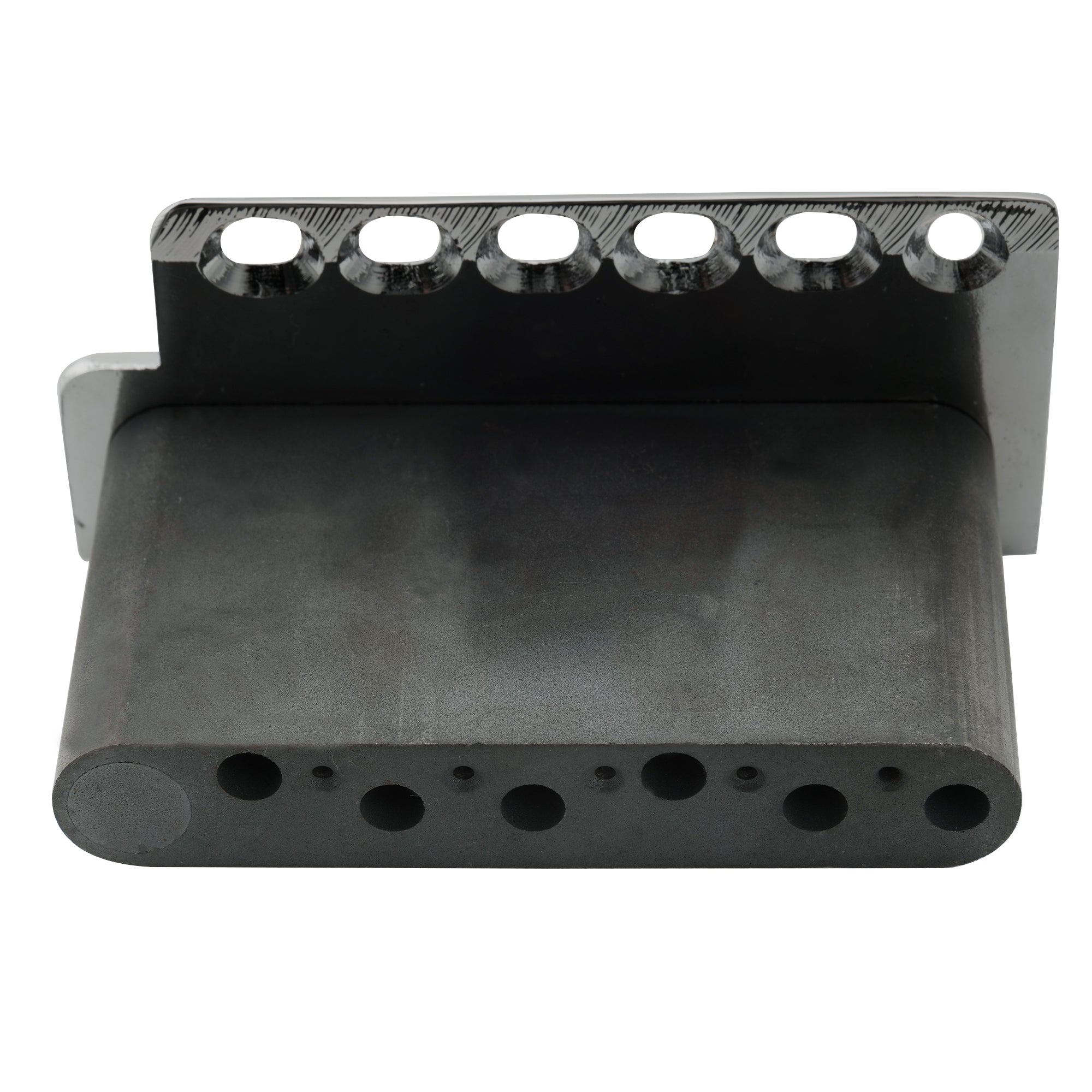 Wilkinson WV6-SB 54mm (2-1/8 Zoll) 5+1 Loch Vintage Stahlsättel Tremolo-Brücke mit Vollstahlblock für Fender USA- und Japan-Strat-Style-Elektrogitarren