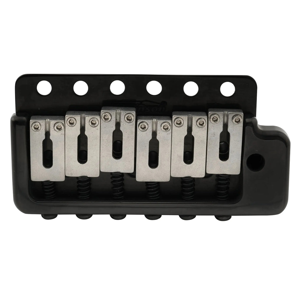 Part of wilkinson wvpc sb 54mm2 1 8 inch stainless steel saddles 6 hole guitar tremolo bridge with full solid steel block for import strat and japan strat style electric guitar mx1834p