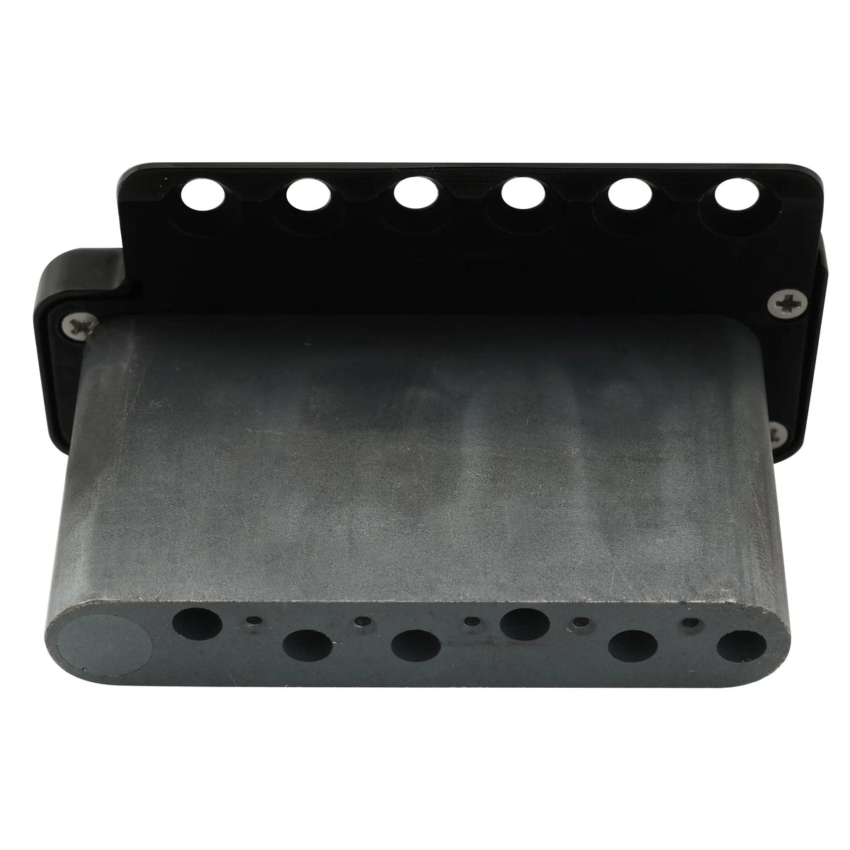 detail of wilkinson wvpc sb 54mm2 1 8 inch stainless steel saddles 6 hole guitar tremolo bridge with full solid steel block for import strat and japan strat style electric guitar mx1834p