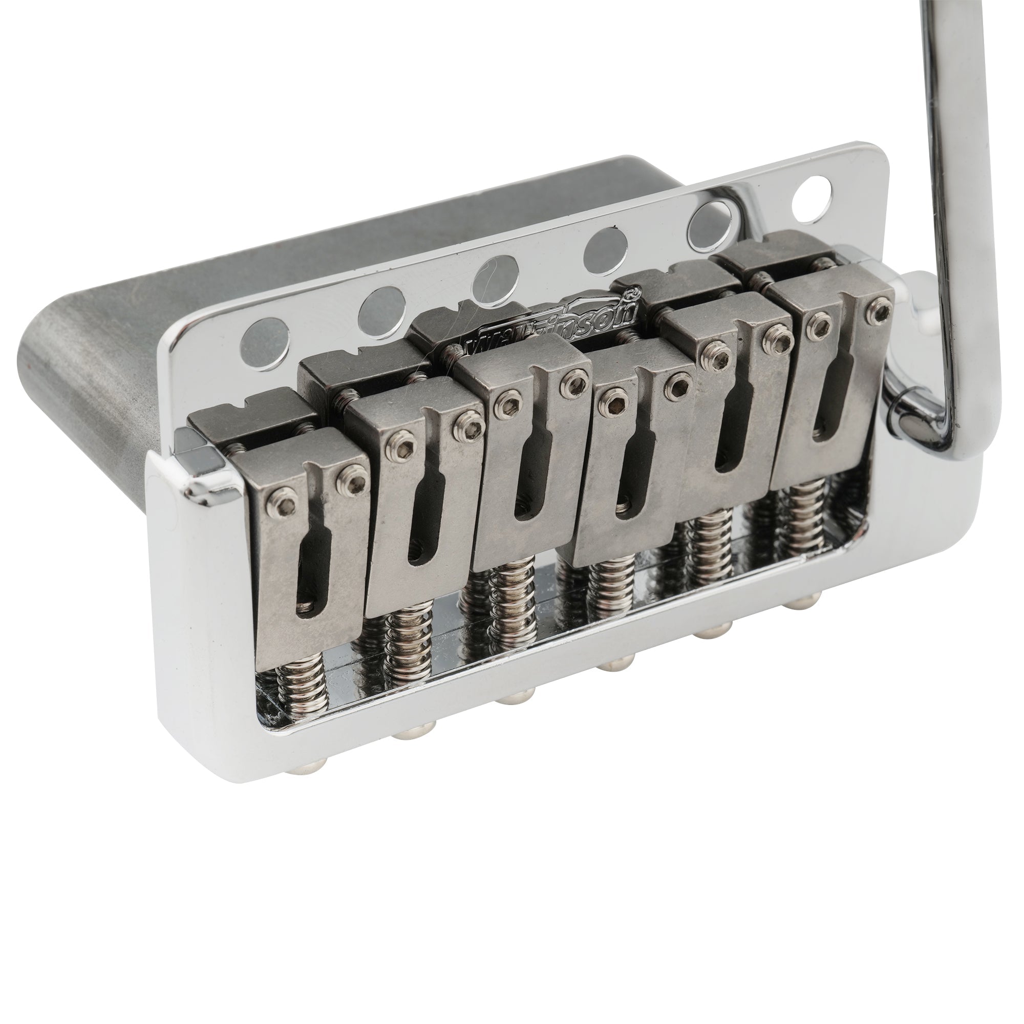 Wilkinson WVPC - SB 54 mm (2 - 1/8 Zoll) Edelstahlsättel 6 - Loch Gitarren - Tremolo - Brücke mit vollständiger Massivstahl - Block für Import - Strat - und Japan - Strat - Stil Elektrogitarren