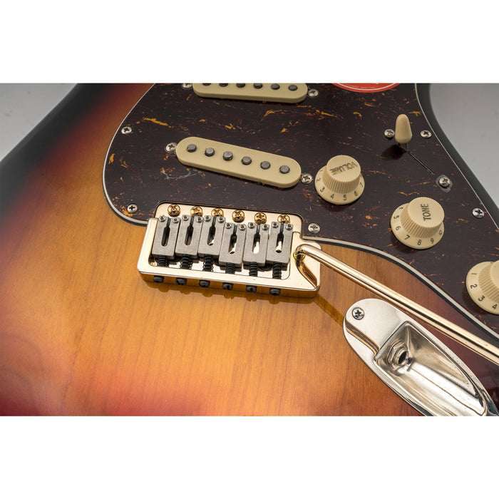 Puente de trémolo Wilkinson WVPC-SB de 54 mm (2-1/8 pulgadas) con silletas de acero inoxidable y 6 orificios, con bloque de acero sólido para guitarras eléctricas estilo Strat de importación y estilo Strat japonés.