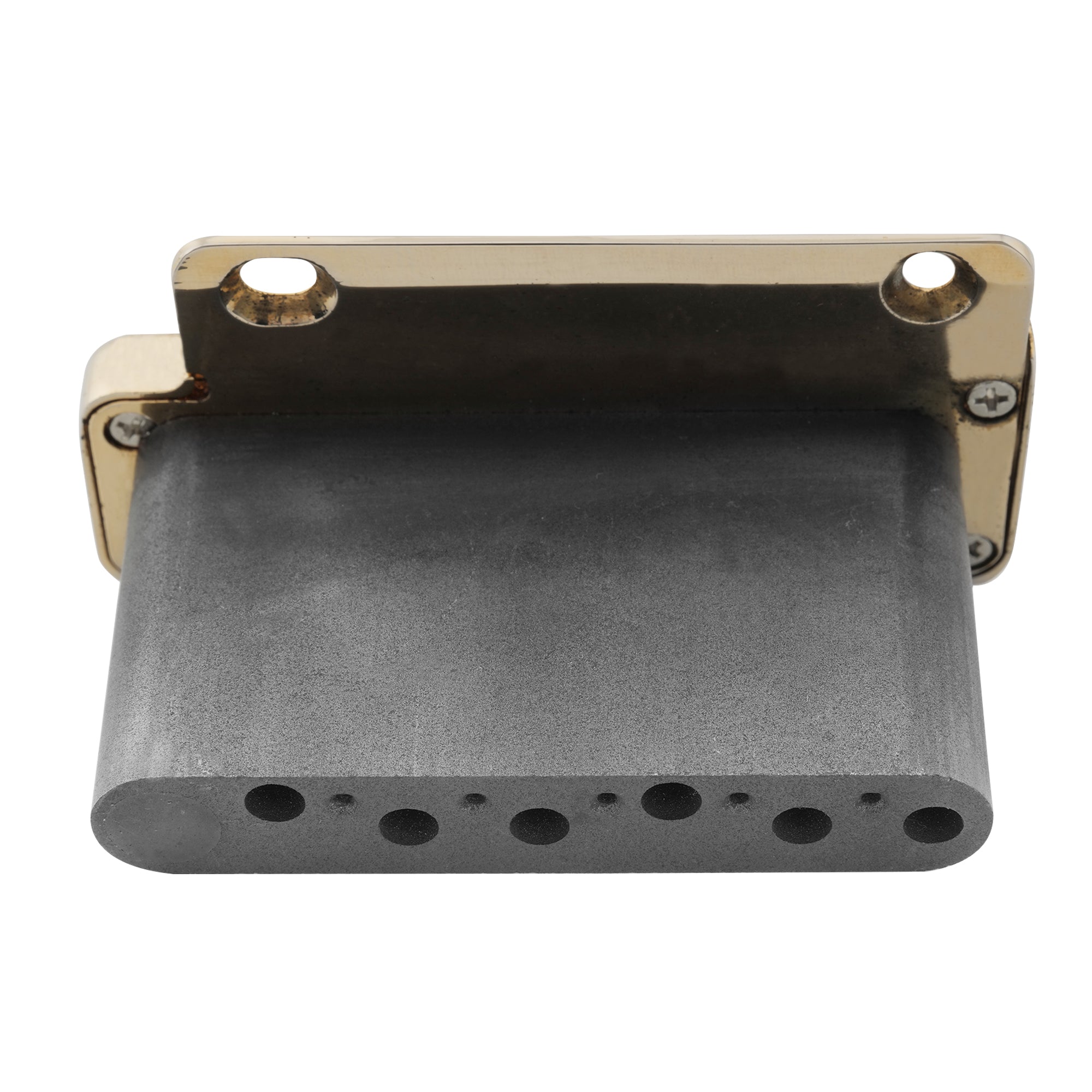 Wilkinson WVP2-SB 54 mm Zwei-Punkt Edelstahlsattel-Tremolo-Brücke mit Voll-Edelstahlblock für Japan-/Korea-Import Strat-E-Gitarre