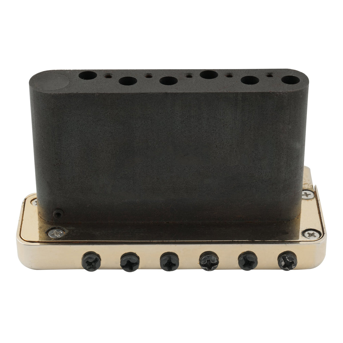 Wilkinson WVP2-SB 54 mm Zwei-Punkt Edelstahlsattel-Tremolo-Brücke mit Voll-Edelstahlblock für Japan-/Korea-Import Strat-E-Gitarre