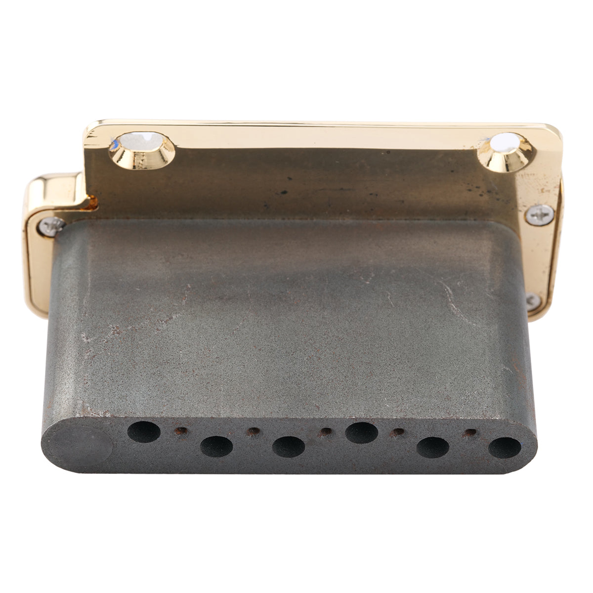 Wilkinson WVP2-SB 54 mm Zwei-Punkt Edelstahlsattel-Tremolo-Brücke mit Voll-Edelstahlblock für Japan-/Korea-Import Strat-E-Gitarre