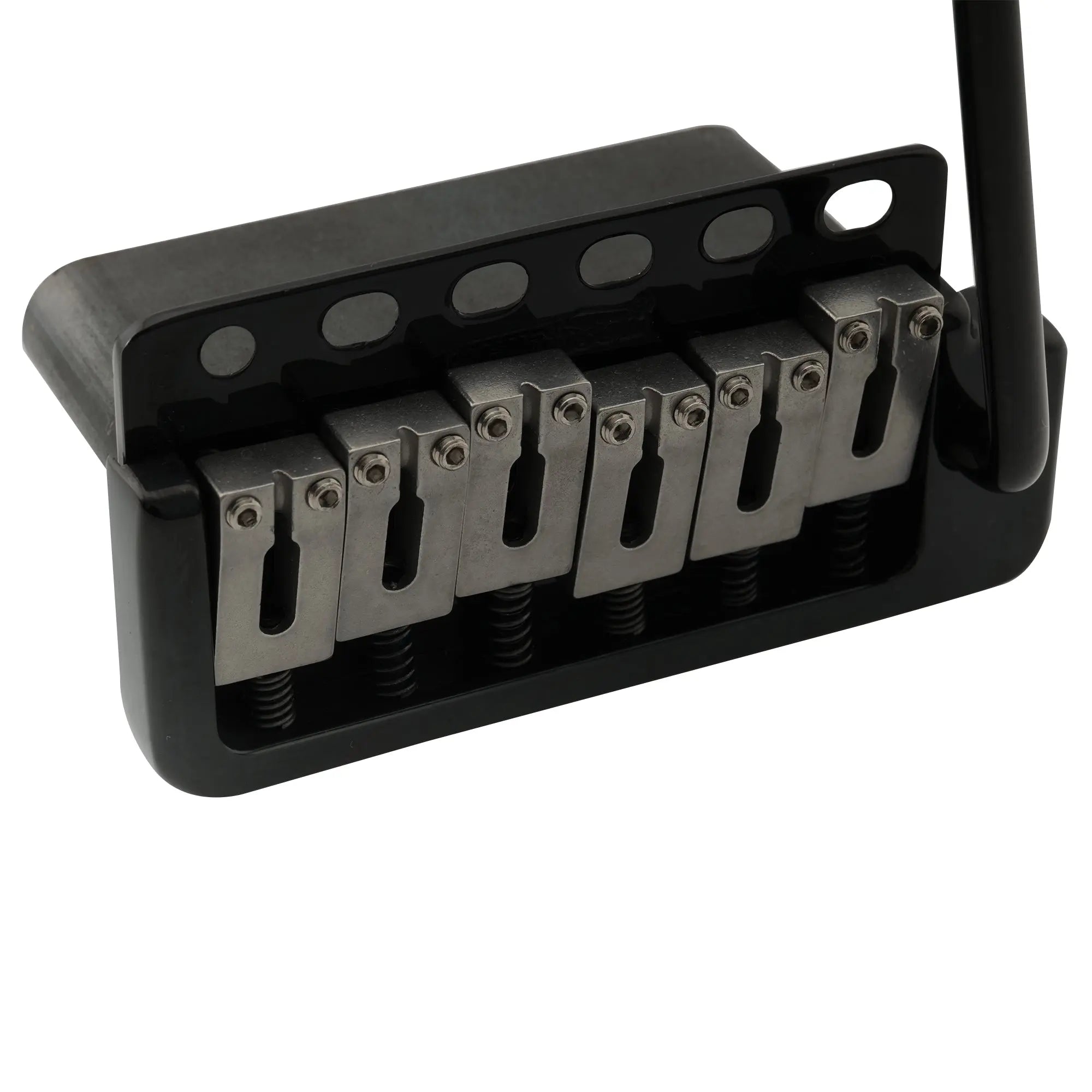 detail of wilkinson wvp6 sb 54mm 5 1 hole sus stainless steel saddles guitar tremolo bridge with full solid steel block for import strat and japan strat mx1836p