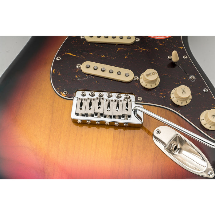 wilkinson wvp6 sb 54mm 5 1 hole sus stainless steel saddles guitar tremolo bridge with full solid steel block for import strat and japan strat mx1836p, chrome