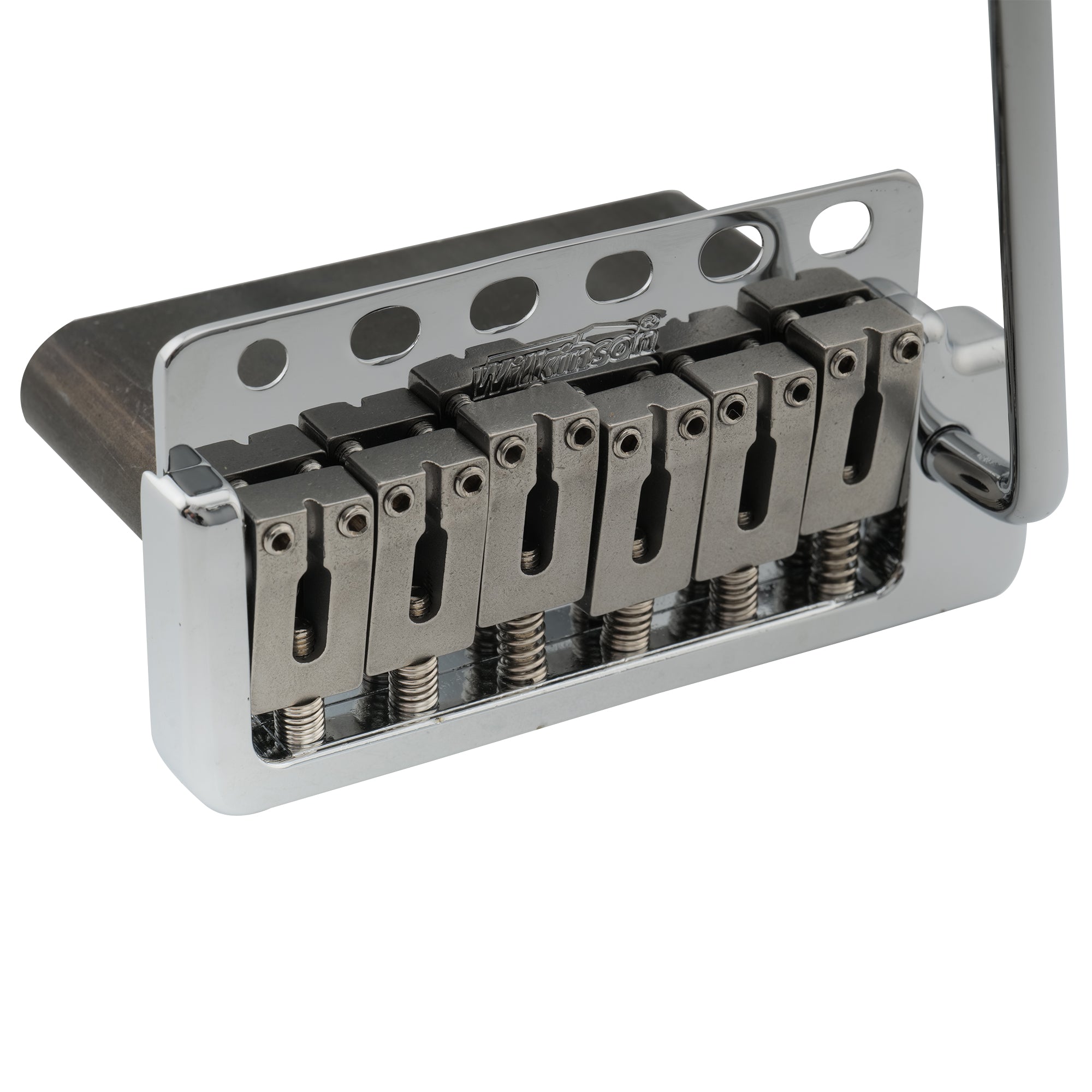 Wilkinson WVP6-SB 54mm 5+1 Loch SUS Edelstahlsattel Gitarren-Tremolo-Brücke mit vollständigem Massivstahlblock für Import-Strat und Japan-Strat