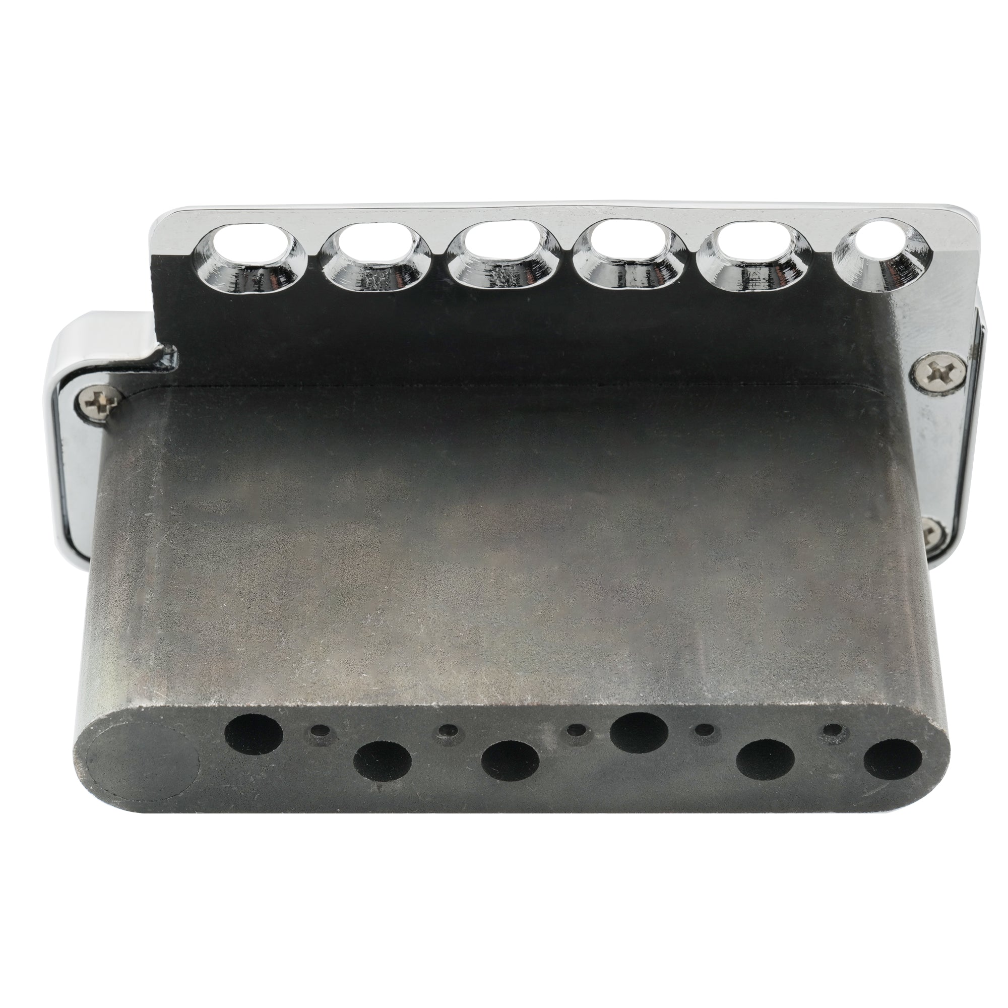 Wilkinson WVP6-SB 54mm 5+1 Loch SUS Edelstahlsattel Gitarren-Tremolo-Brücke mit vollständigem Massivstahlblock für Import-Strat und Japan-Strat