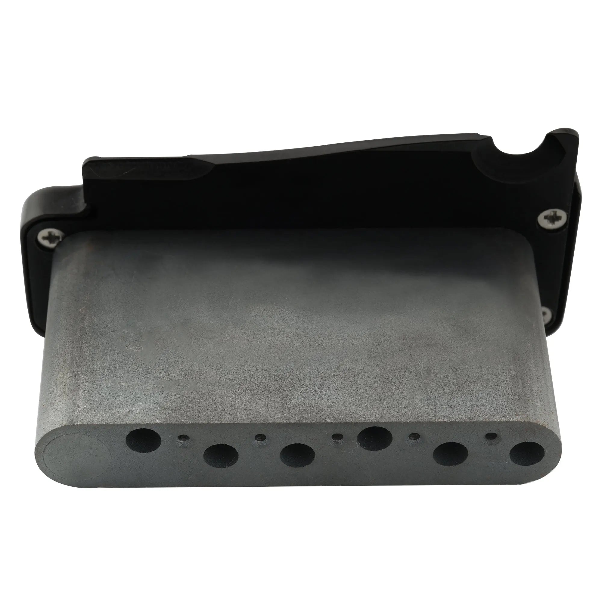 detail of wilkinson wvp sb 54mm sus stainless steel saddles 2 point guitar tremolo bridge with full solid steel block for import strat and japan strat mx1837p