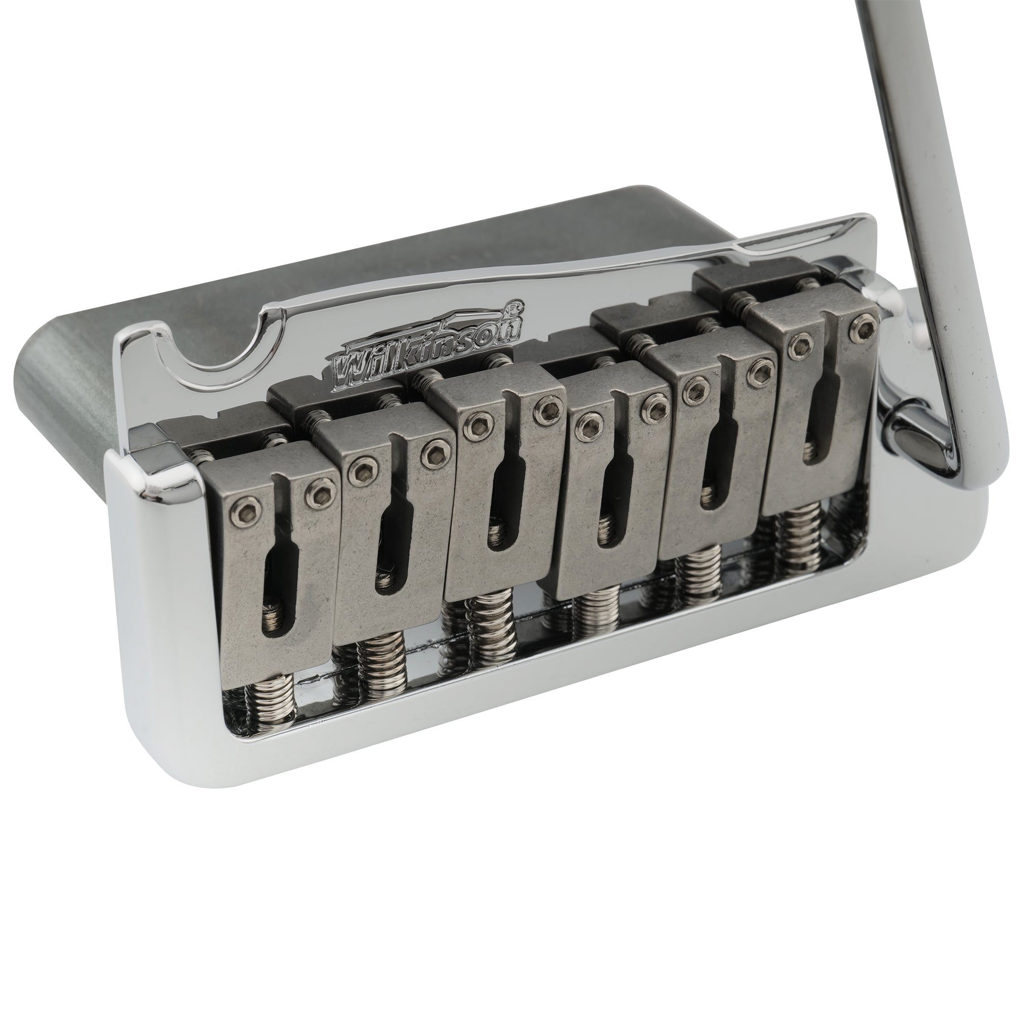 Wilkinson WVP-SB 54 mm SUS Edelstahlsattel 2-Punkt Gitarren-Tremolo-Brücke mit vollständiger massiver Stahlblok für Import-Strat und Japan-Strat