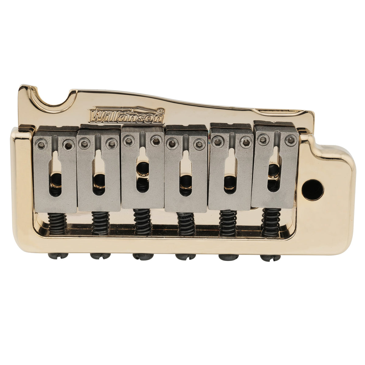 Wilkinson WVP-SB 54 mm SUS Edelstahlsattel 2-Punkt Gitarren-Tremolo-Brücke mit vollständiger massiver Stahlblok für Import-Strat und Japan-Strat
