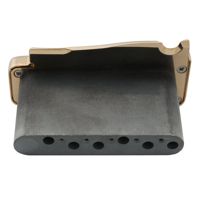 Puente de trémolo Wilkinson WVP-SB de 54 mm con silletas de acero inoxidable SUS de 2 puntos y bloque de acero sólido para guitarras Strat importadas y japonesas.