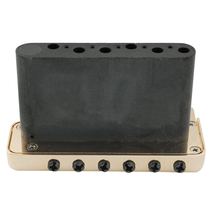 Puente de trémolo Wilkinson WVP-SB de 54 mm con silletas de acero inoxidable SUS de 2 puntos y bloque de acero sólido para guitarras Strat importadas y japonesas.