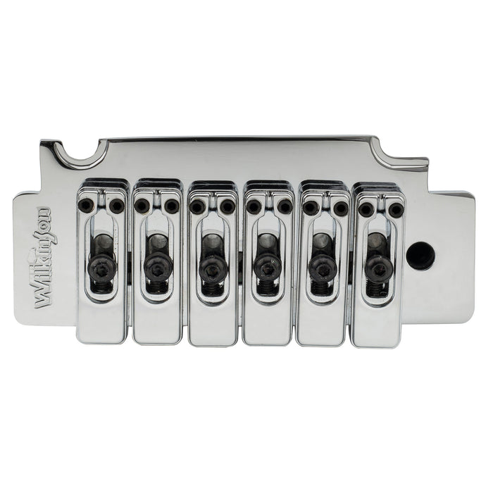 wilkinson wvs50k 54mm 2 point locking saddle tremolo bridge with full steel block for squier style strat electric guitar mx1838p, gold