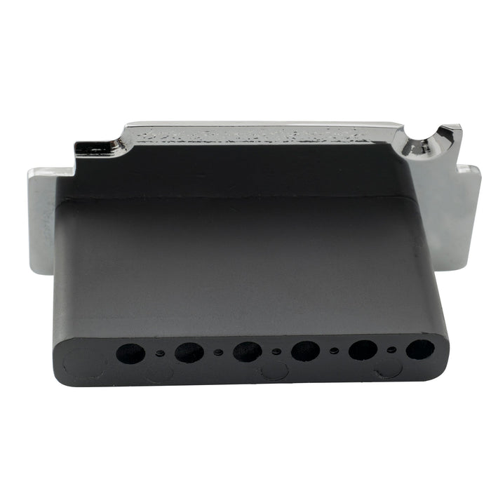 Puente de trémolo Wilkinson WVS50K de 54 mm con selletas de bloqueo de dos puntos y bloque de acero completo para guitarra eléctrica Stratocaster estilo Squier.