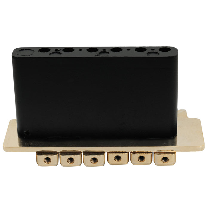 Puente de trémolo Wilkinson WVS50K de 54 mm con selletas de bloqueo de dos puntos y bloque de acero completo para guitarra eléctrica Stratocaster estilo Squier.