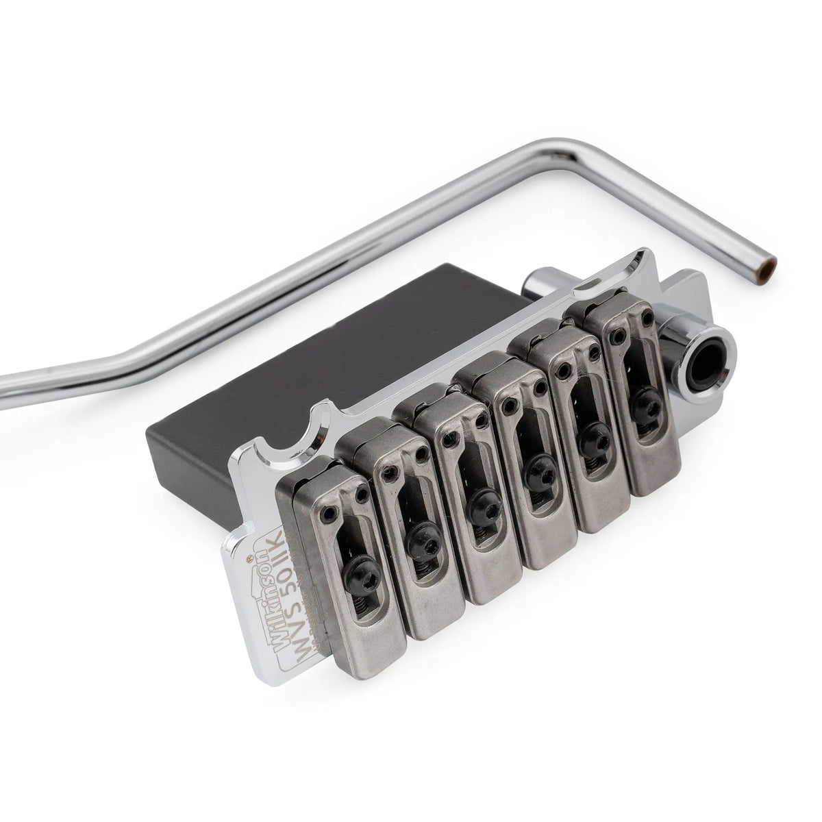 Wilkinson WVS50IIK 52.5mm(2-1/16 inch) 2-Point Stainless Steel Saddles Tremolo Bridge with Full Steel Block for USA/Mexico/Japan/Korea Strat Electric Guitar Wilkinson