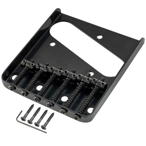 musiclily pro 54mm string spacing 6 saddles ash tray bridge for tele style electric guitar mx1841p