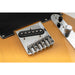 musiclily pro 54mm string spacing 6 saddles ash tray bridge for tele style electric guitar mx1841p, chrome