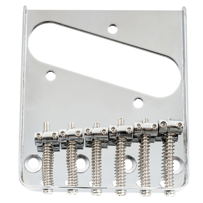 Musiclily Pro BT001 54mm de espaciado de cuerdas, puente de bandeja de cenizas con 6 selletas para guitarra eléctrica estilo Tele
