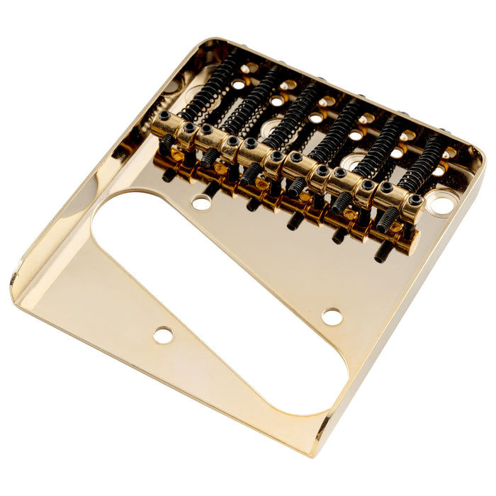Musiclily Pro BT001 54mm de espaciado de cuerdas, puente de bandeja de cenizas con 6 selletas para guitarra eléctrica estilo Tele