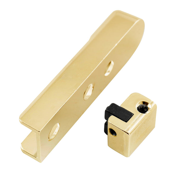 Musiclily Pro 1弦/2弦 幅15.5mm 個々のシングルロック式ベースブリッジ 4弦bassエレキベース用 ブラック