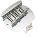 musiclily pro 57mm2 1 4 inch dual load 4 string bass bridge for music man style bass mx1845p, gold