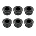 musiclily pro steel vintage modern 6mm to 10mm guitar tuner conversion bushings tuning pegs adapter ferrules mx1846 6p, black