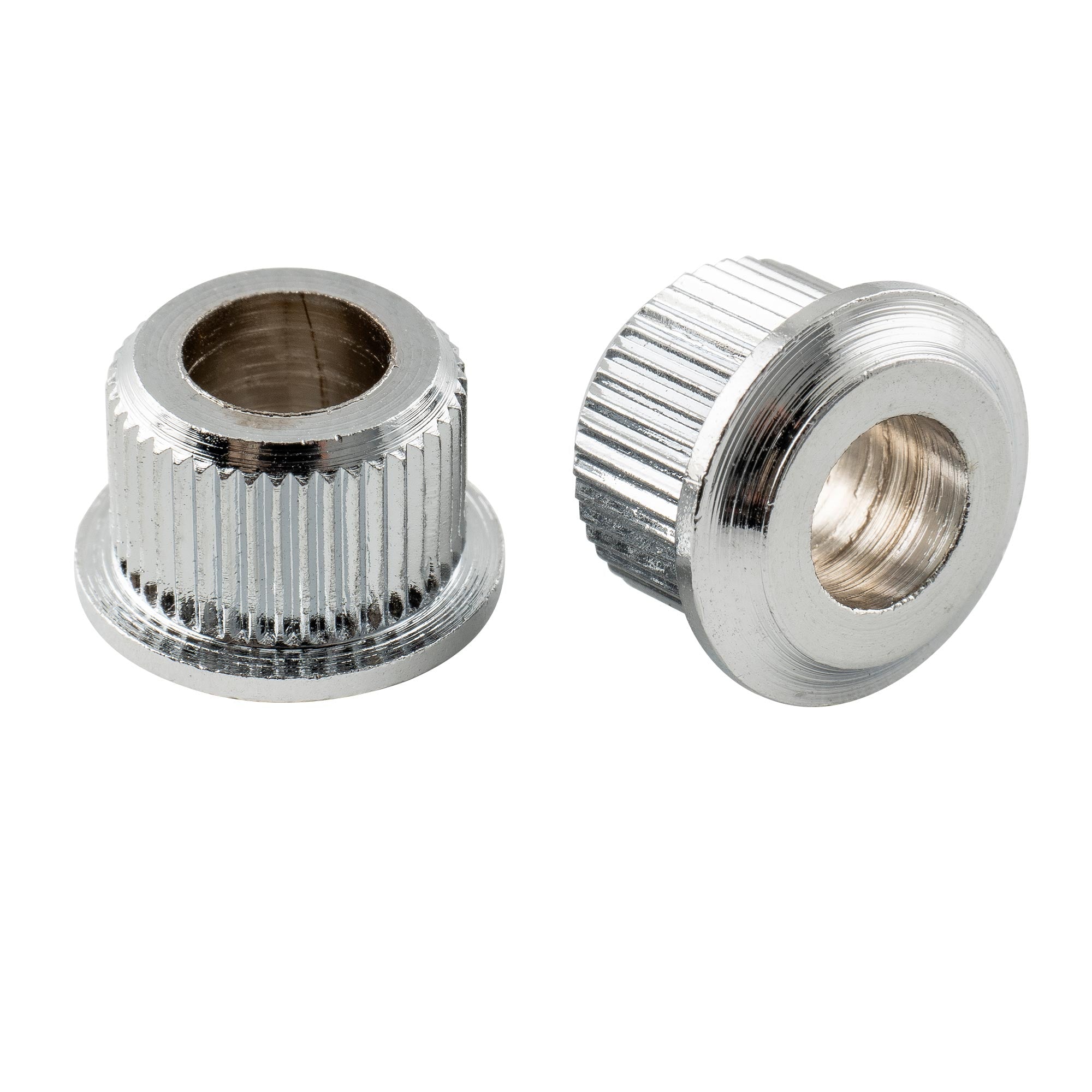 Musiclily Pro Steel - Casquillos de conversión para afinador de guitarra vintage/moderno de 6 mm a 10 mm, clavijas de afinación, adaptadores y casquillos (juego de 6)