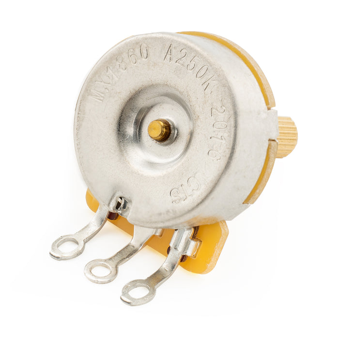Großhandel-CTS 450G A250K Poti Messing kurzer Splitschaft 1/4 Zoll 10% Audio-Taper-Potentiometer für E-Gitarre Bass