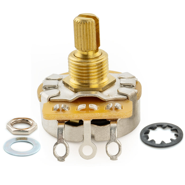 Großhandel-CTS 450G A250K Poti Messing kurzer Splitschaft 1/4 Zoll 10% Audio-Taper-Potentiometer für E-Gitarre Bass