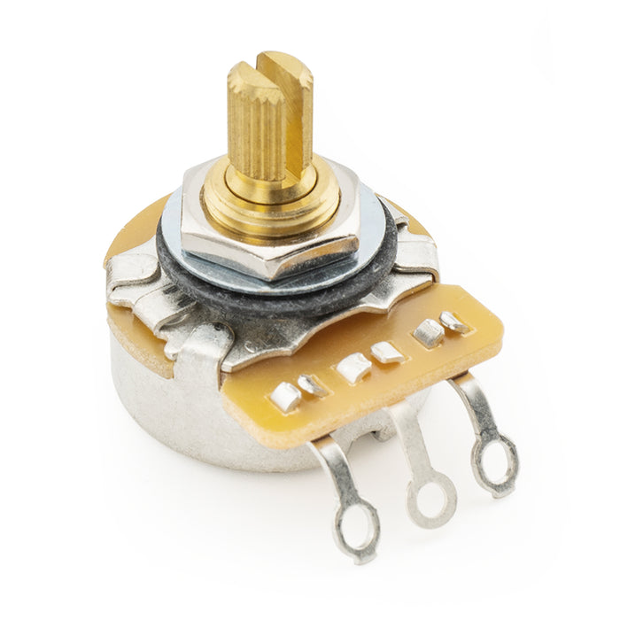 Großhandel-CTS 450G A250K Poti Messing kurzer Splitschaft 1/4 Zoll 10% Audio-Taper-Potentiometer für E-Gitarre Bass